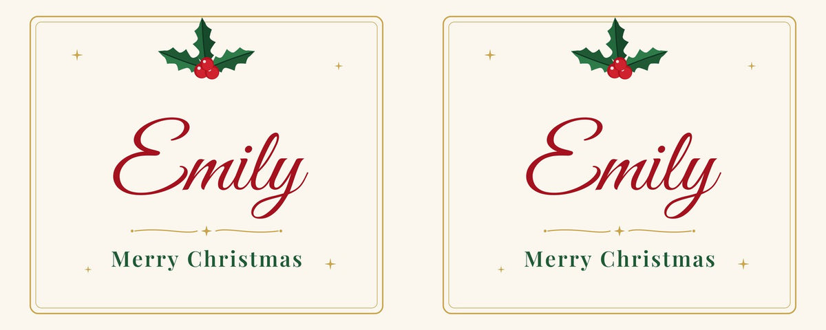 Personalised Christmas Mug with Name & Message – 11oz Ceramic – 01 classic name Christmas mug design