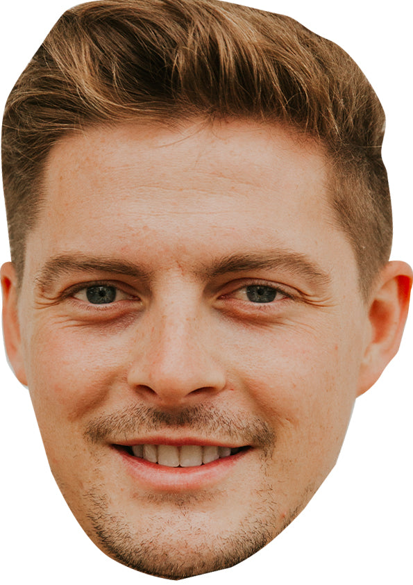 Alex George Face Mask – Fancy Dress Cardboard Costume Mask – Alex George Face Mask