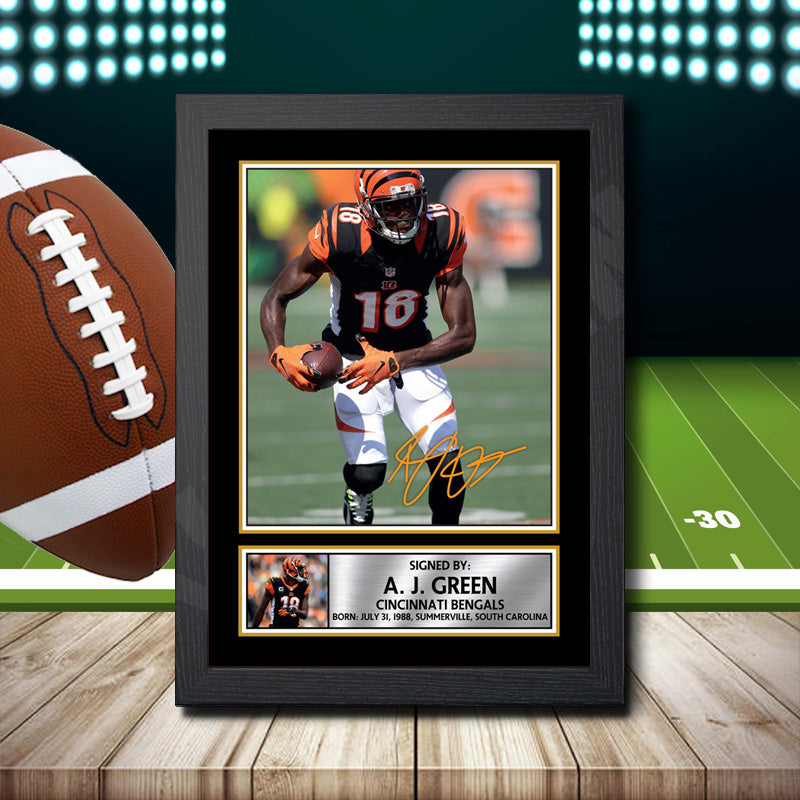 A. J. Green 2 – Printed Signature NFL Star Print – A. J. Green 2