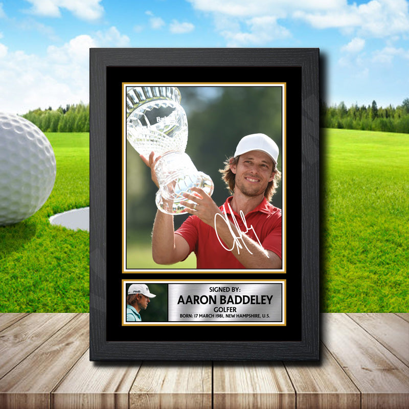 Aaron Baddeley Printed Signature Golfer Star Poster Print Framed Wall Art Gift – Aaron Baddeley Printed Signature Golfer Star Poster Print