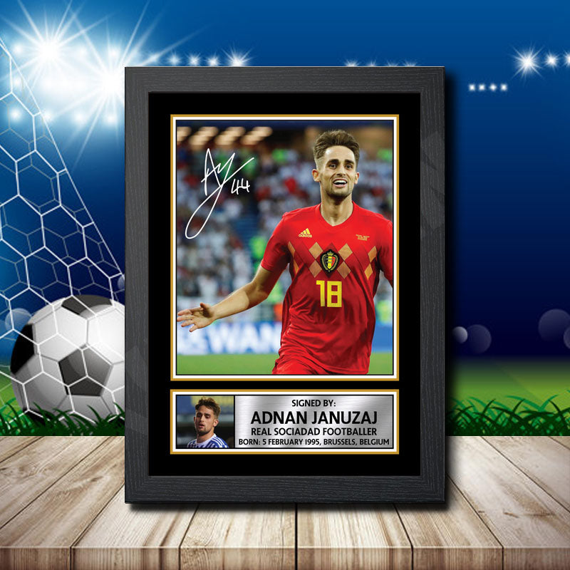 Adnan Januzaj 2 Printed Signature Footballers Star Poster Print Framed Wall Art Gift – Adnan Januzaj 2 Printed Signature Footballers Star Poster Print