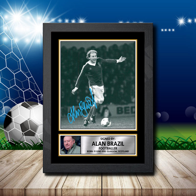 Alan Brazil Printed Signature Footballers Star Poster Print Framed Wall Art Gift β Alan Brazil Printed Signature Footballers Star Poster Print