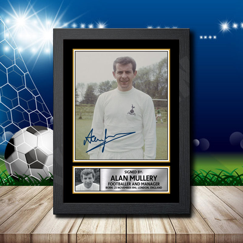 Alan Mullery Printed Signature Footballers Star Poster Print Framed Wall Art Gift – Alan Mullery Printed Signature Footballers Star Poster Print