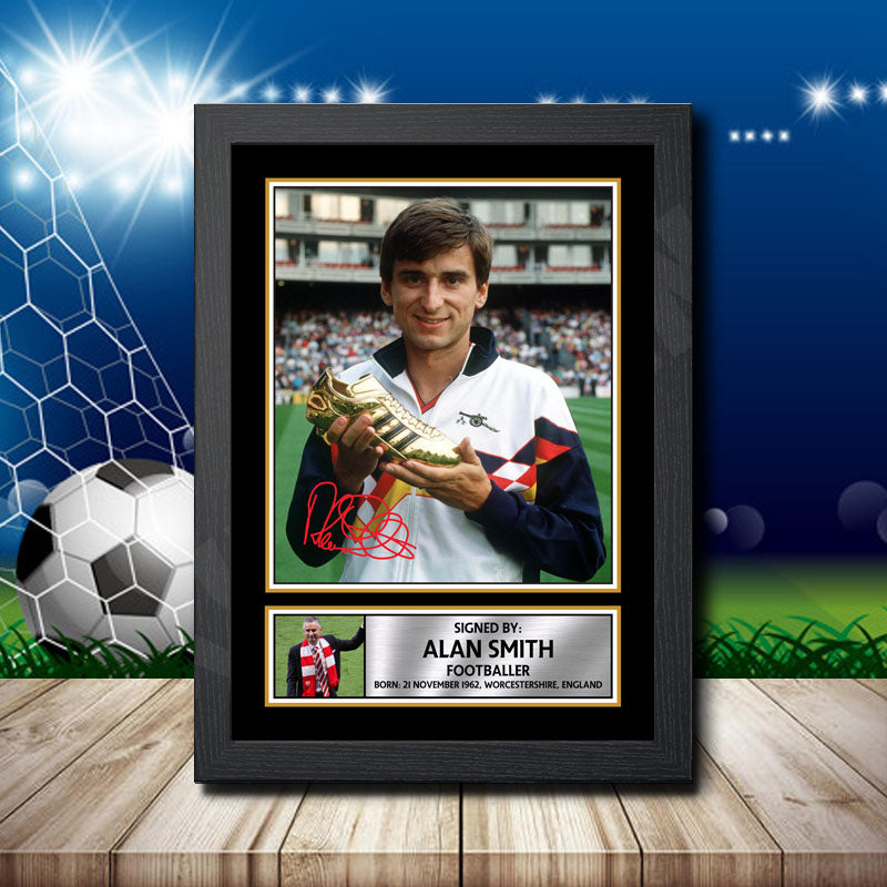 Alan Smith 2 Printed Signature Footballers Star Poster Print Framed Wall Art Gift – Alan Smith 2 Printed Signature Footballers Star Poster Print