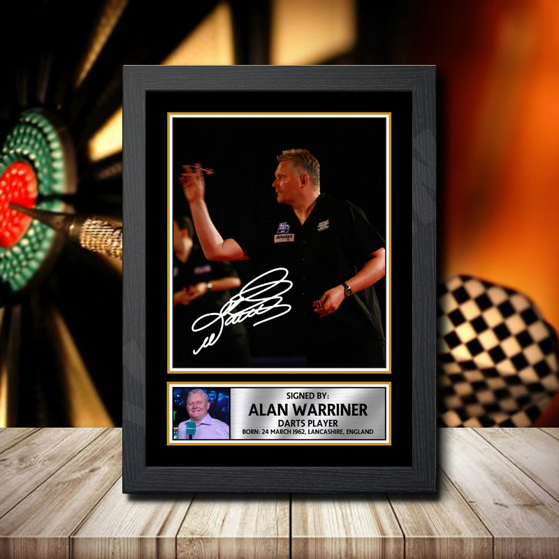 Alan Warriner Printed Signature Darts Star Poster Print Framed Wall Art Gift β Alan Warriner Printed Signature Darts Star Poster Print