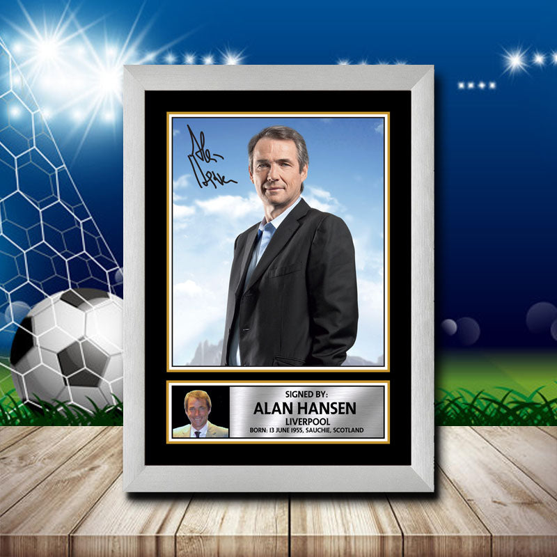 Alan Hansen 1 Printed Signature Footballers Star Poster Print Framed Wall Art Gift β Alan Hansen 1 Printed Signature Footballers Star Poster Print