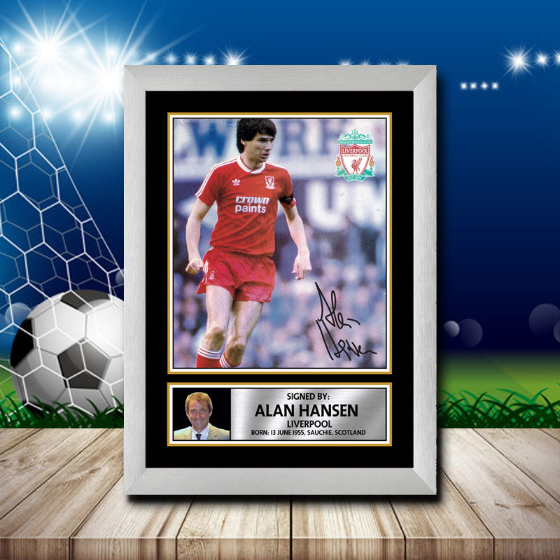 Alan Hansen 2 Printed Signature Footballers Star Poster Print Framed Wall Art Gift – Alan Hansen 2 Printed Signature Footballers Star Poster Print