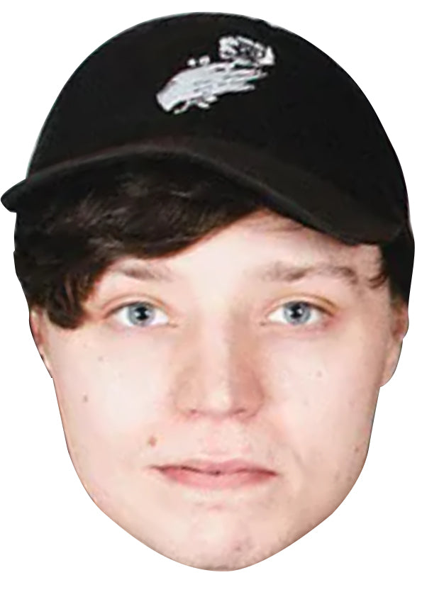 Alec Westover Face Mask – Fancy Dress Cardboard Costume Mask – Alec Westover Face Mask