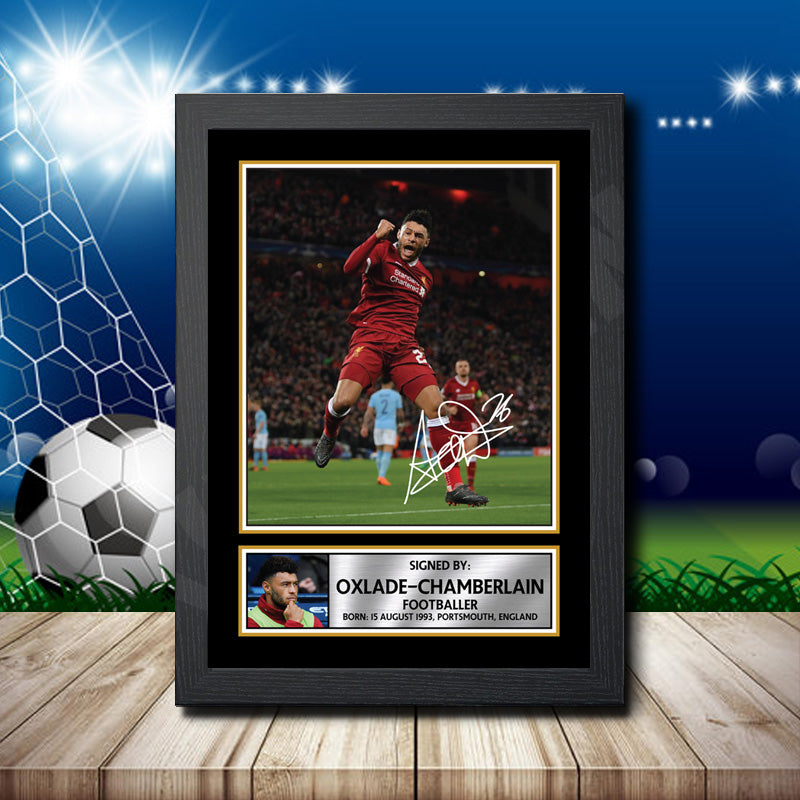 Alex Oxlade-Chamberlain Printed Signature Footballers Star Poster Print Framed Wall Art Gift – Alex Oxlade-Chamberlain Printed Signature Footballers Star Poster Print