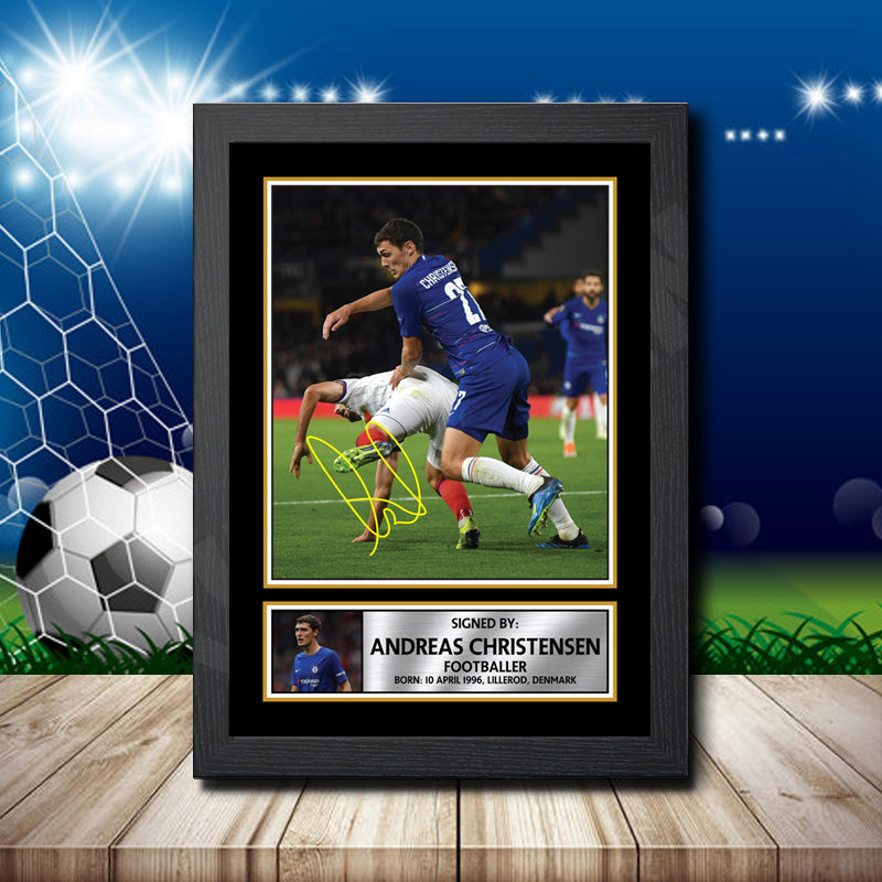 Andreas Christensen Printed Signature Footballers Star Poster Print Framed Wall Art Gift – Andreas Christensen Printed Signature Footballers Star Poster Print