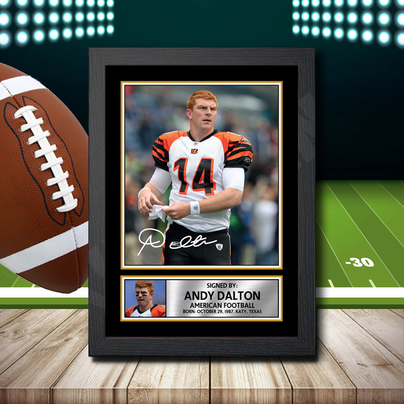 Andrew Dalton 2 – Printed Signature NFL Star Print – Andrew Dalton 2
