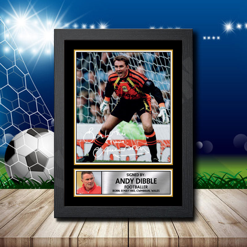 Andy Dibble 2 Printed Signature Footballers Star Poster Print Framed Wall Art Gift – Andy Dibble 2 Printed Signature Footballers Star Poster Print