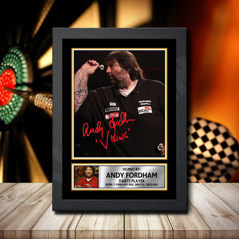 Andy Fordham Printed Signature Darts Star Poster Print Framed Wall Art Gift β Andy Fordham Printed Signature Darts Star Poster Print