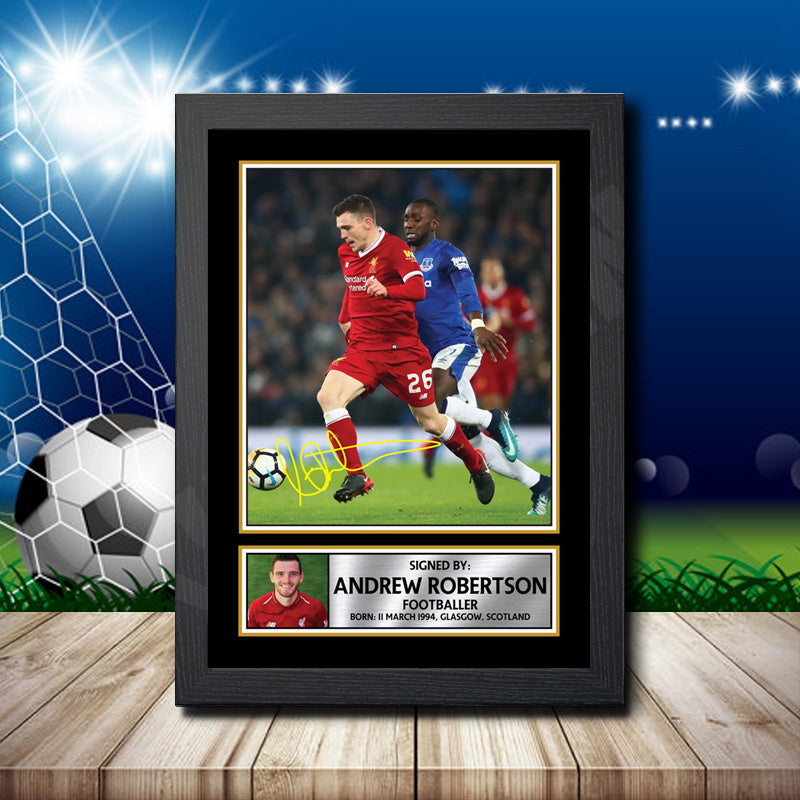 Andy Robertson Printed Signature Footballers Star Poster Print Framed Wall Art Gift β Andy Robertson Printed Signature Footballers Star Poster Print