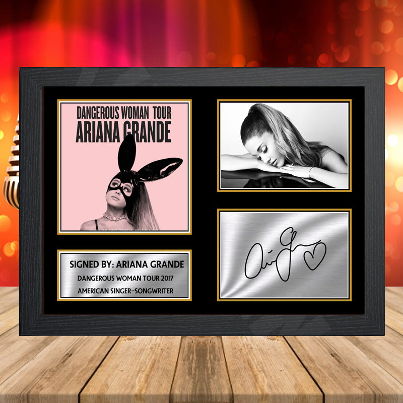 Ariana Grande Dangerous Woman Tour 2017 2 – Printed Signature Music-Landscape Star Print – Ariana Grande Dangerous Woman Tour 2017 2