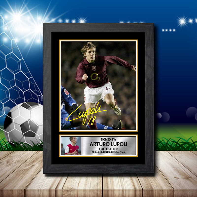 Arturo Lupoli Printed Signature Footballers Star Poster Print Framed Wall Art Gift β Arturo Lupoli Printed Signature Footballers Star Poster Print