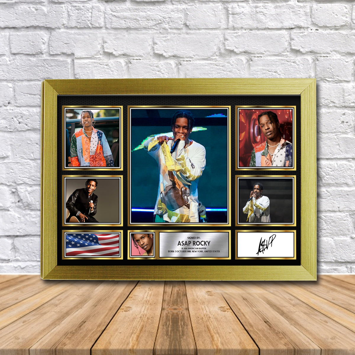 ASAP Rocky (2) Music Gift Framed Printed Signature Star Poster Print Wall Art Gift – ASAP Rocky Music Gift Framed Printed Signature Star Poster Print Wall Art Gift
