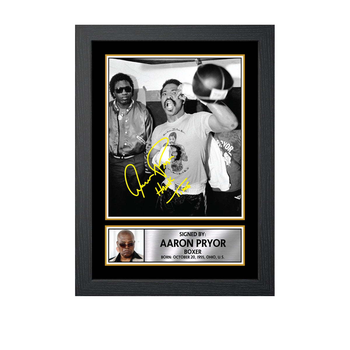 Aaron Pryor M655 Boxing Printed Signature Poster Print Gift