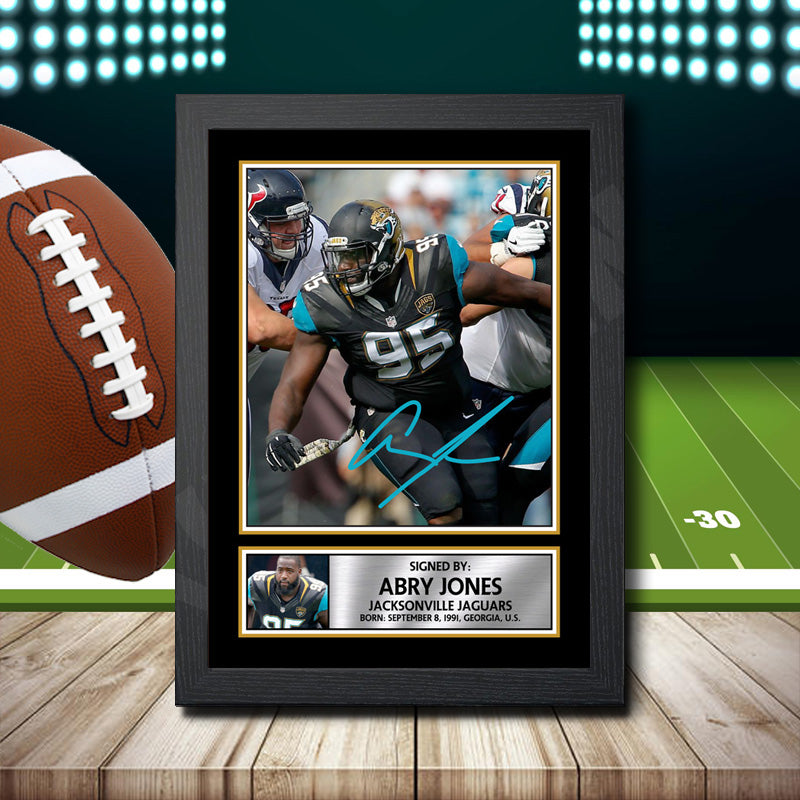 Abry Jones – Printed Signature NFL Star Print – Abry Jones