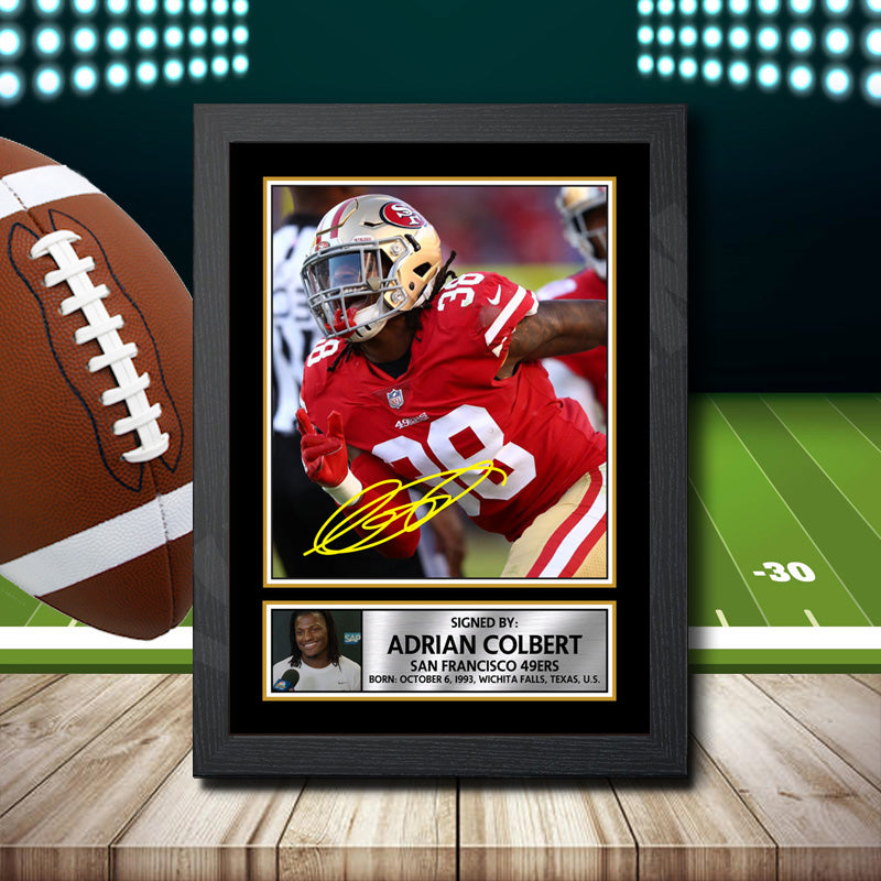 Adrian Colbert – Printed Signature NFL Star Print – Adrian Colbert