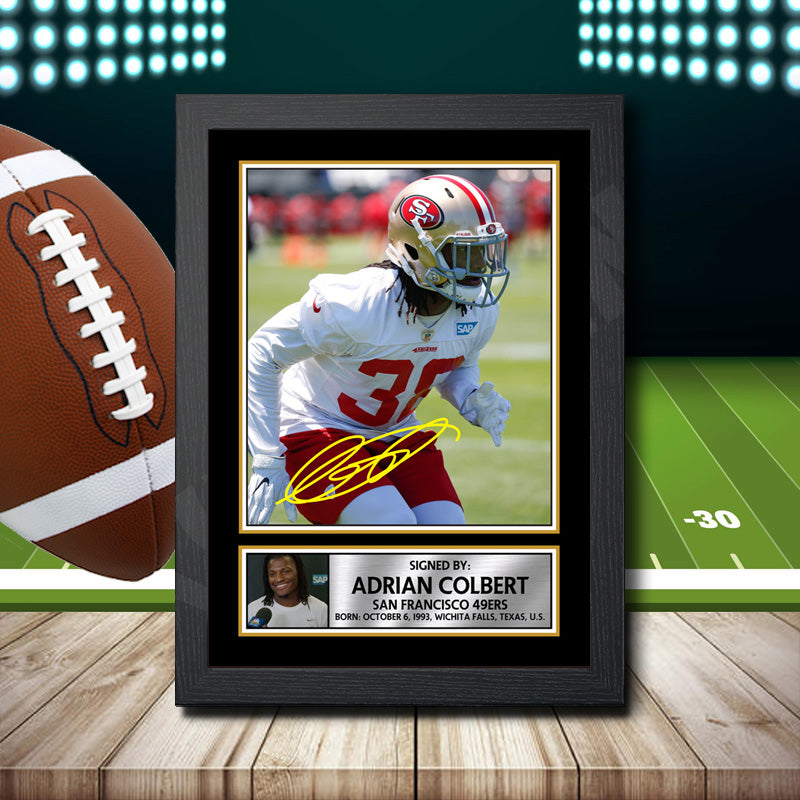 Adrian Colbert 2 – Printed Signature NFL Star Print – Adrian Colbert 2