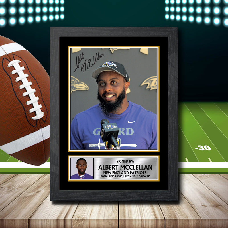 Albert Mcclellan 2 – Printed Signature NFL Star Print – Albert Mcclellan 2