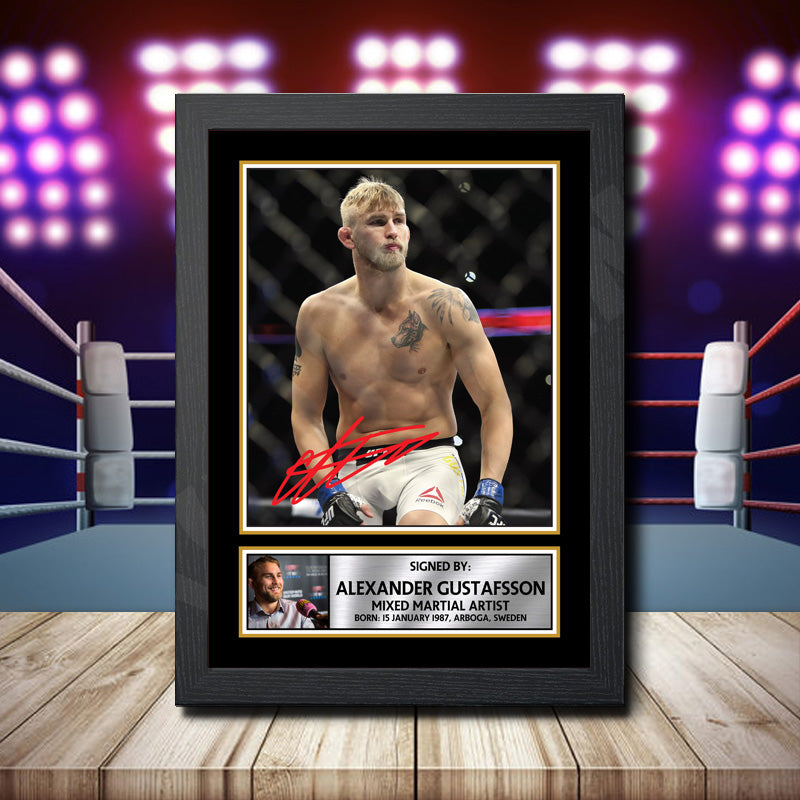 Alexander Gustafsson Printed Signature Ufc Star Poster Print Framed Wall Art Gift β Alexander Gustafsson Printed Signature Ufc Star Poster Print
