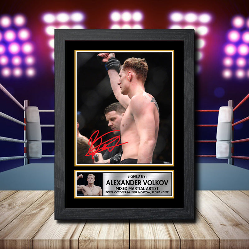 Alexander Volkov Printed Signature Ufc Star Poster Print Framed Wall Art Gift β Alexander Volkov Printed Signature Ufc Star Poster Print