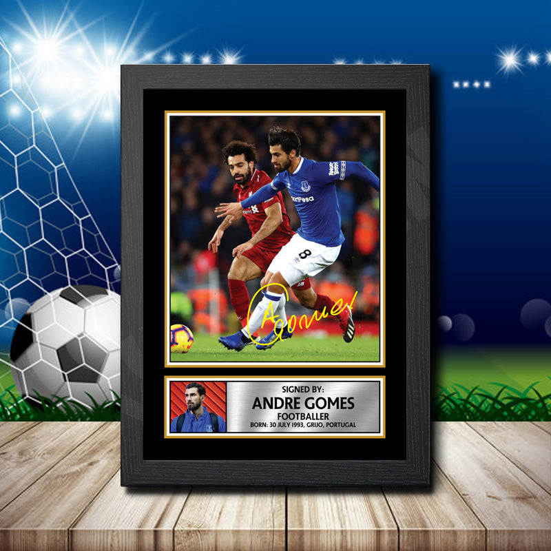 Andre Gomes 2 Printed Signature Footballers Star Poster Print Framed Wall Art Gift – Andre Gomes 2 Printed Signature Footballers Star Poster Print
