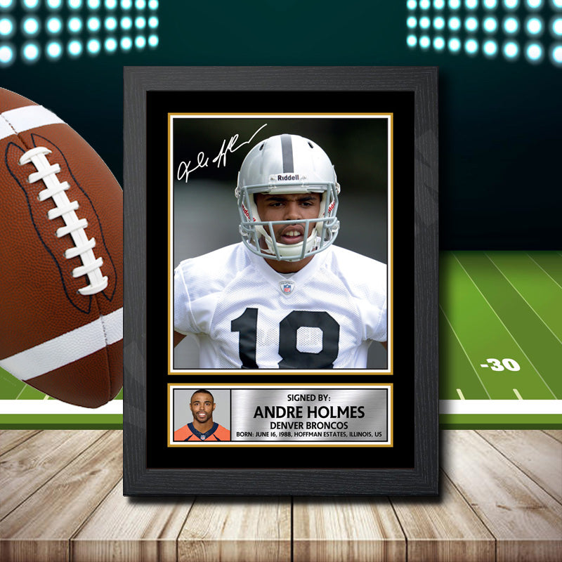 Andre Holmes 2 – Printed Signature NFL Star Print – Andre Holmes 2