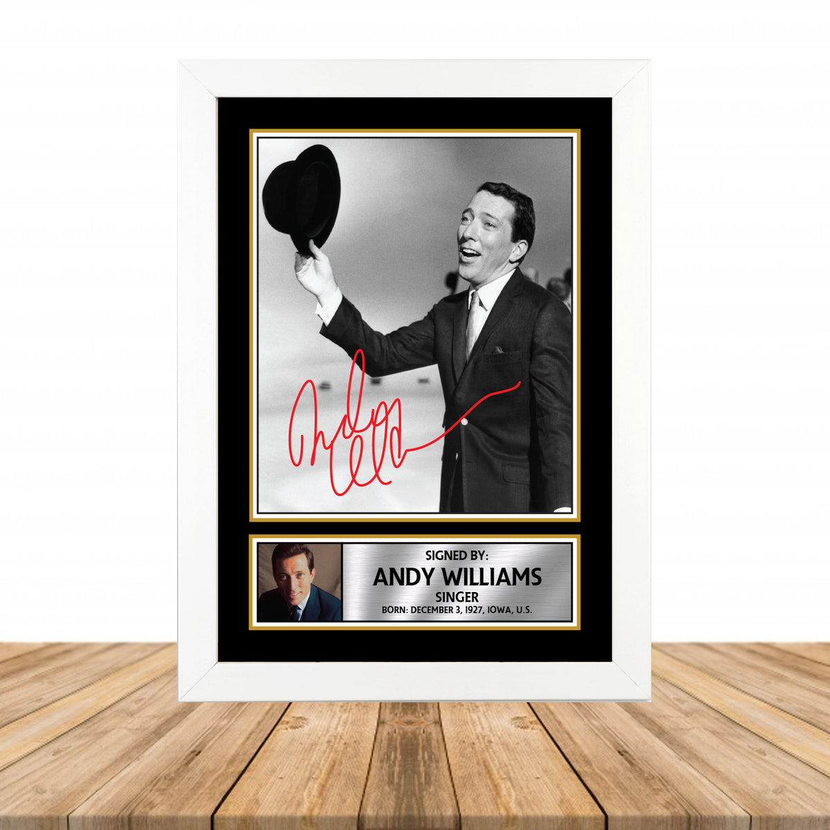 Andy Williams M806 Television Printed Signature Poster Print Gift