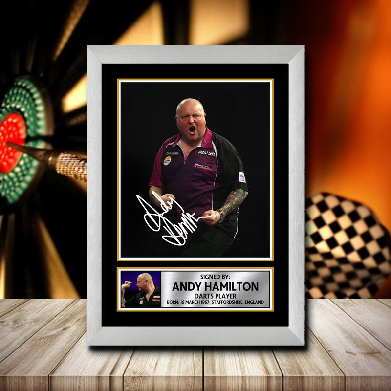 Andy Hamilton Printed Signature Darts Star Poster Print Framed Wall Art Gift β Andy Hamilton Printed Signature Darts Star Poster Print