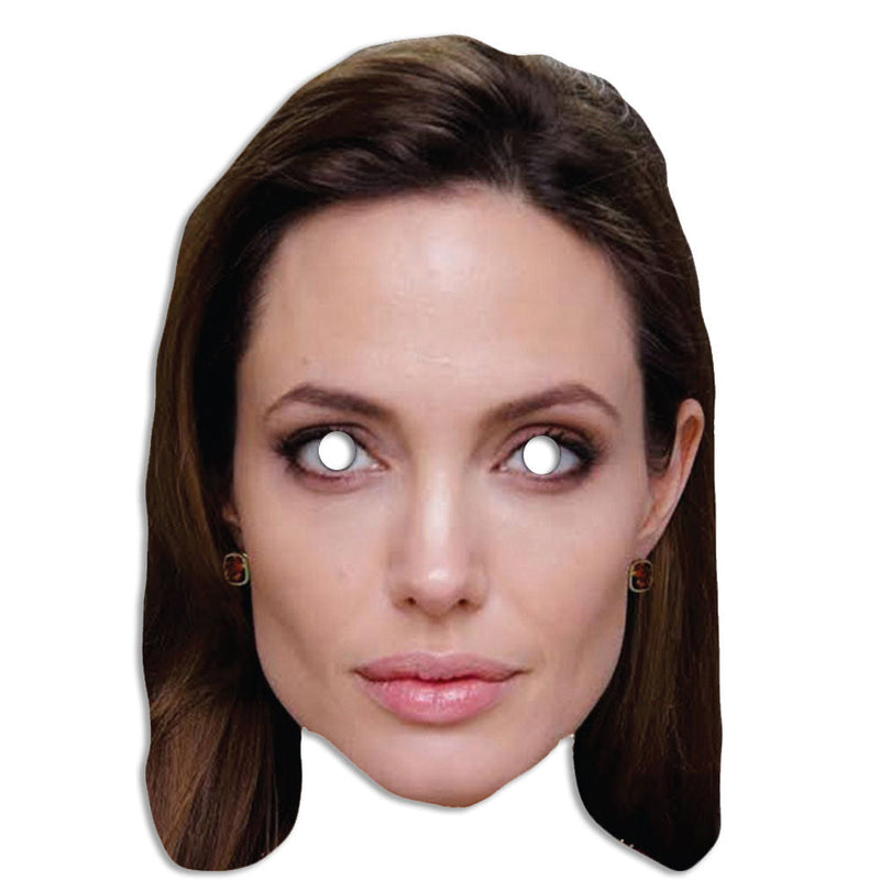 Angelina Jolie - Lara Croft Tomb Raider Celebrity Face Mask Fancy Dress Cardboard Costume Mask