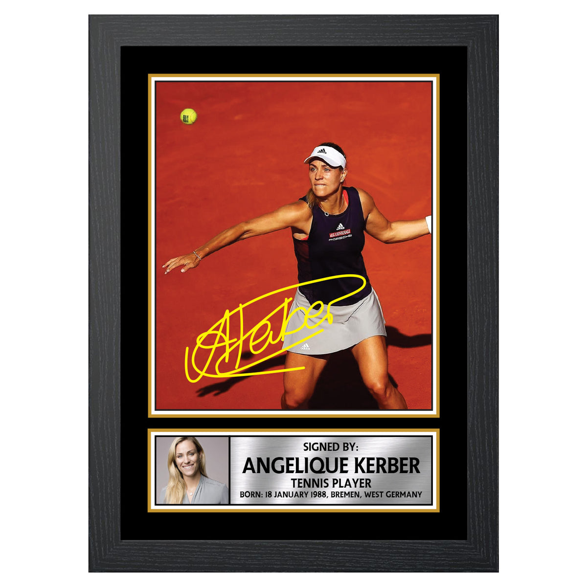 Angelique Kerber M538 Tennis Player Printed Signature Poster Print Gift
