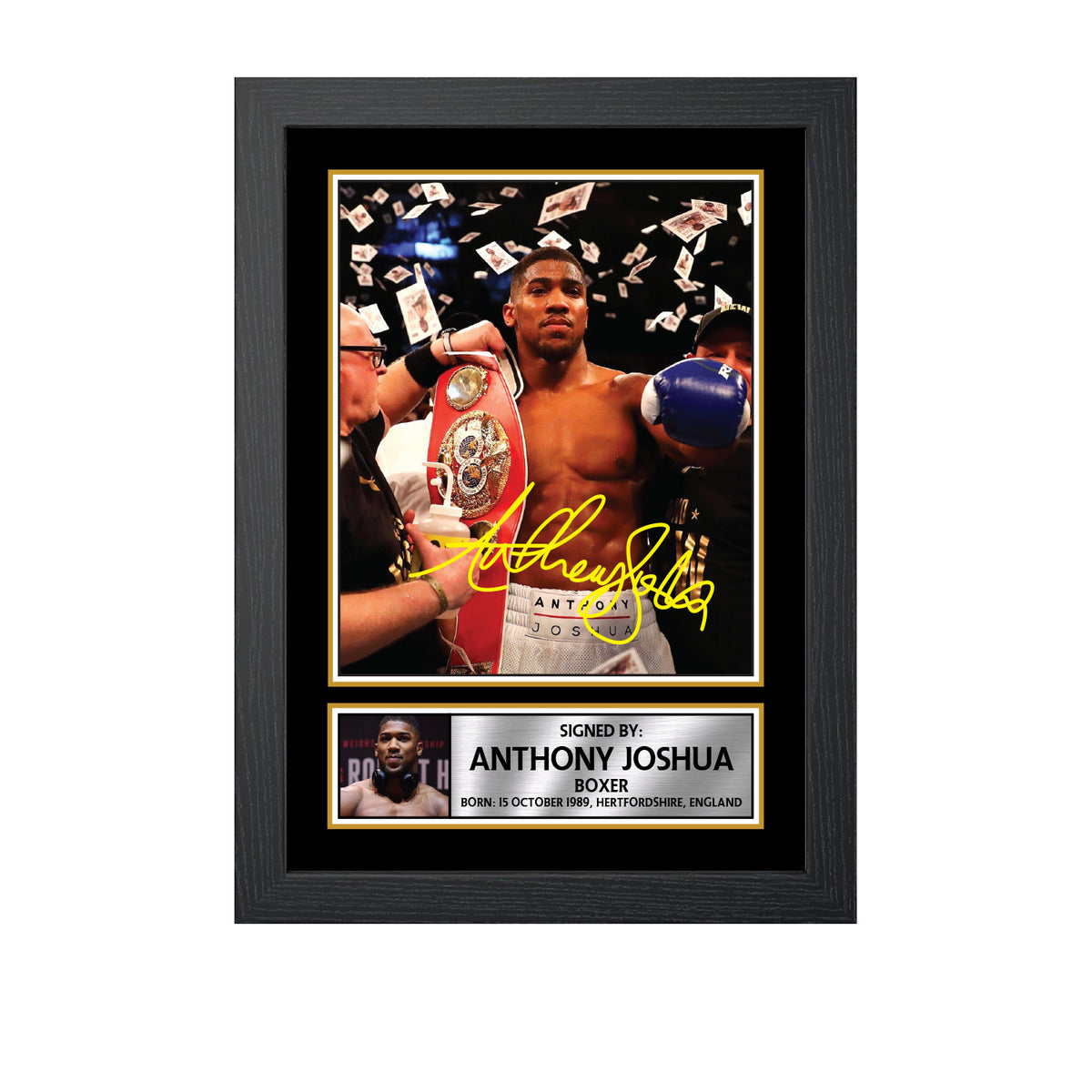 Anthony Joshua M659 Boxing Printed Signature Poster Print Gift
