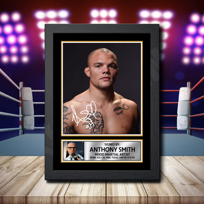 Anthony Smith Printed Signature Ufc Star Poster Print Framed Wall Art Gift – Anthony Smith Printed Signature Ufc Star Poster Print