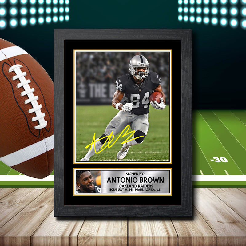 Antonio Brown – Printed Signature NFL Star Print – Antonio Brown