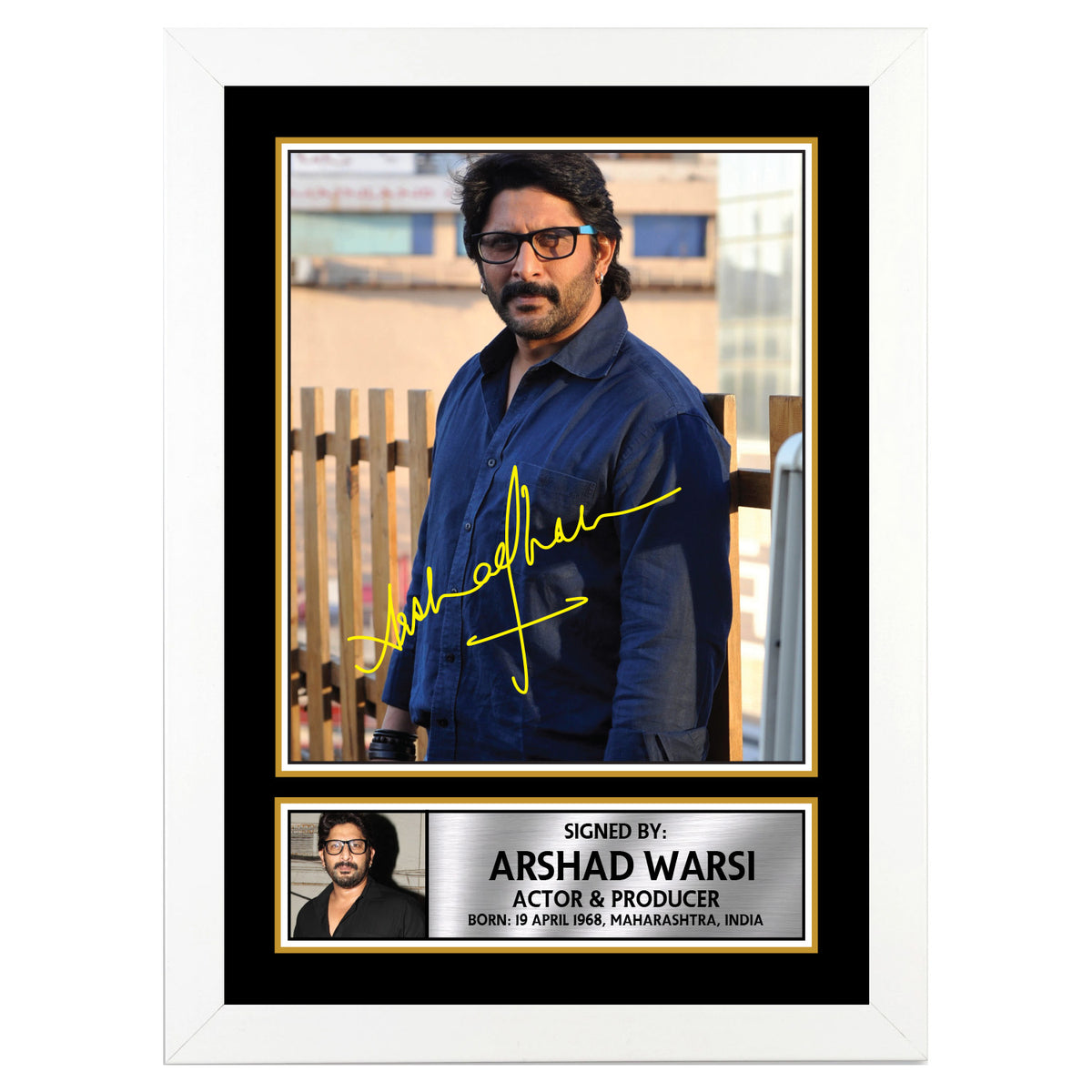 Arshad Warsi M302 Bollywood Printed Signature Poster Print Gift