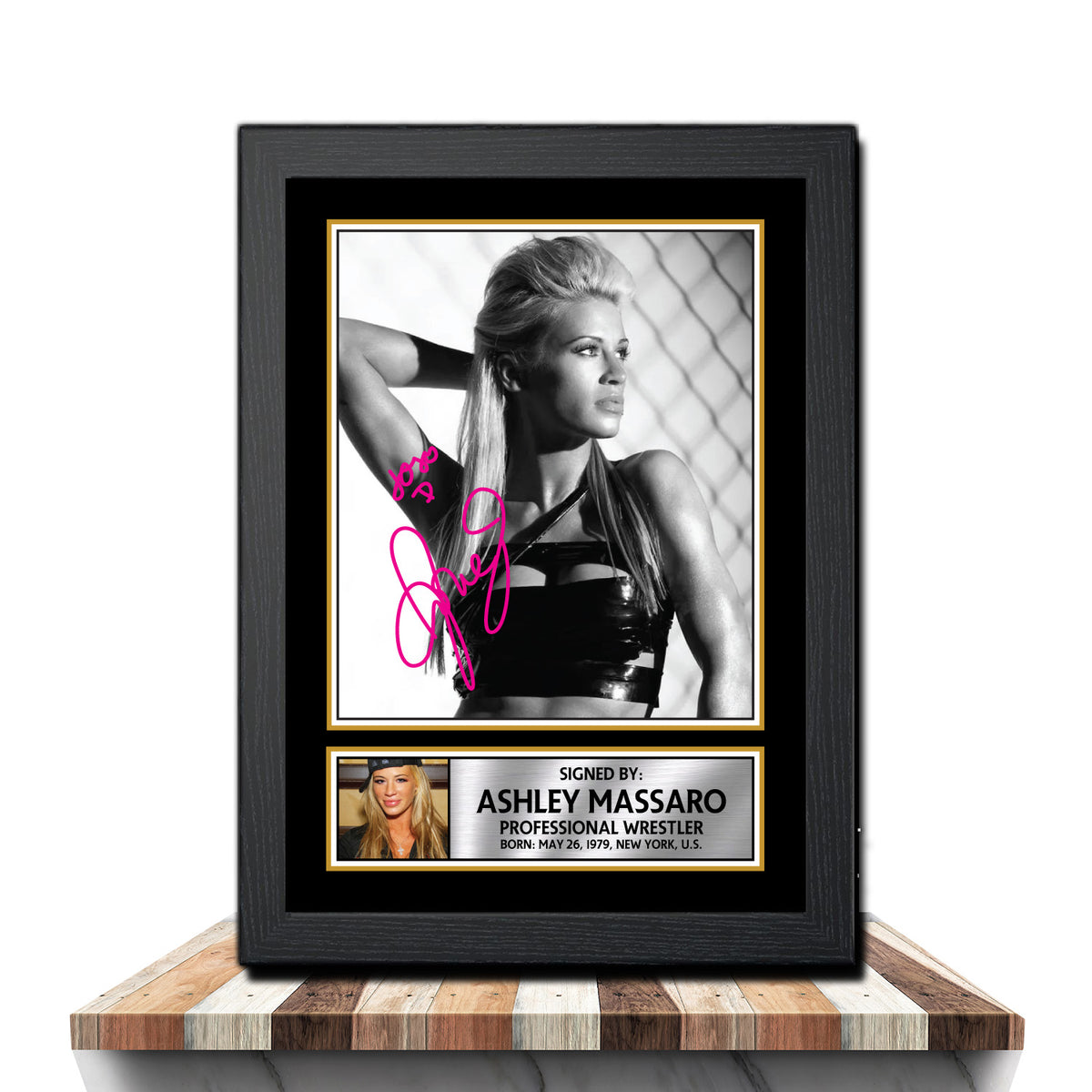 Ashley Massaro M954 Wrestling Printed Signature Poster Print Gift