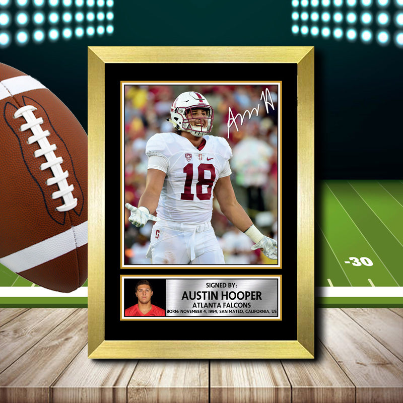 Austin Hooper 1 – Printed Signature NFL Star Print – Austin Hooper 1