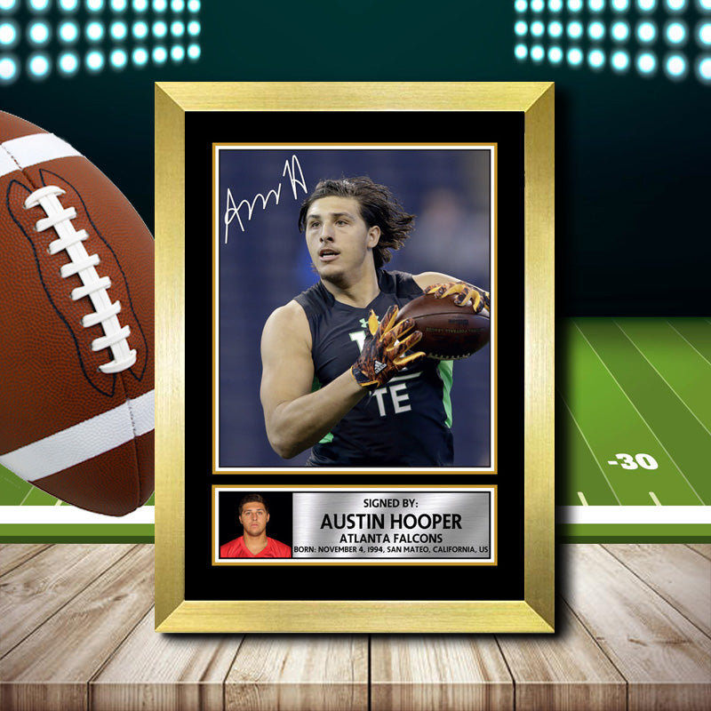 Austin Hooper 2 – Printed Signature NFL Star Print – Austin Hooper 2