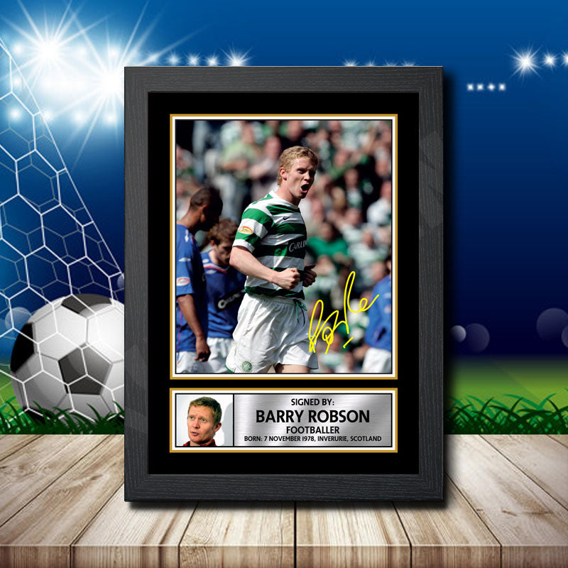 Barry Robson Printed Signature Footballers Star Poster Print Framed Wall Art Gift – Barry Robson Printed Signature Footballers Star Poster Print
