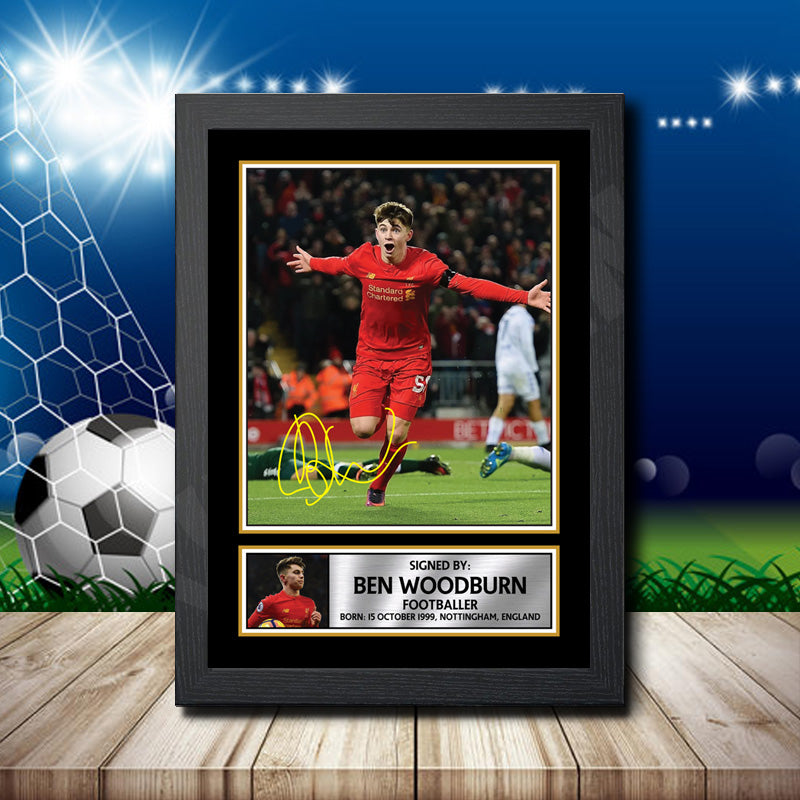 Ben Woodburn Printed Signature Footballers Star Poster Print Framed Wall Art Gift – Ben Woodburn Printed Signature Footballers Star Poster Print