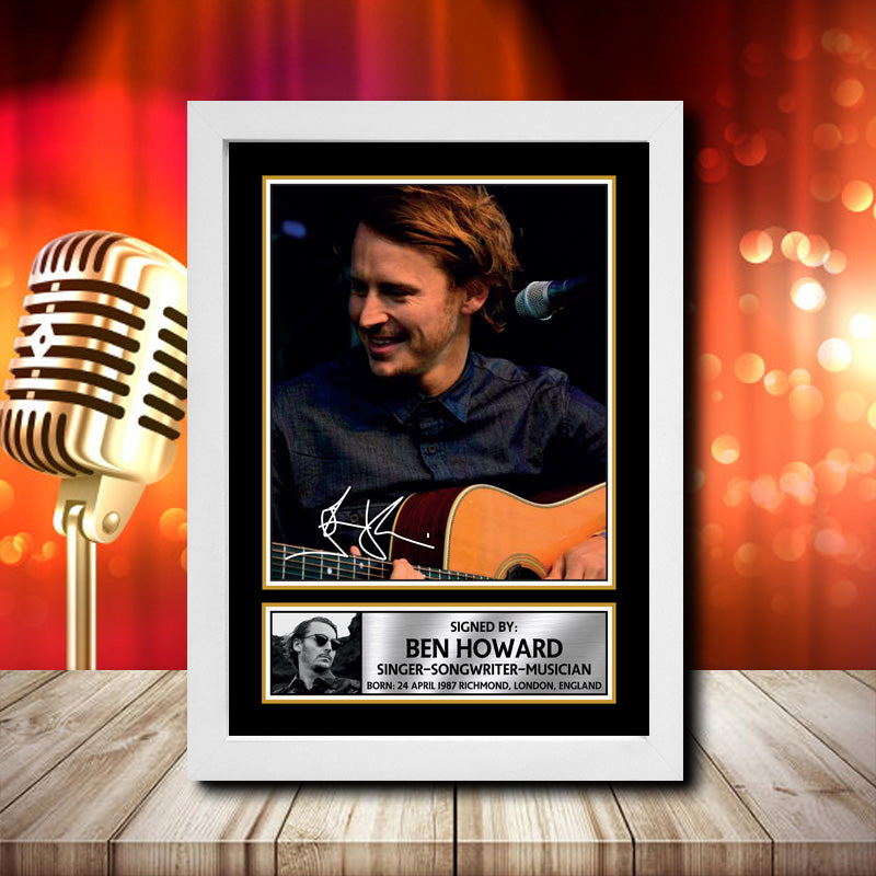 Ben Howard 2 – Printed Signature Music Star Print – Ben Howard 2