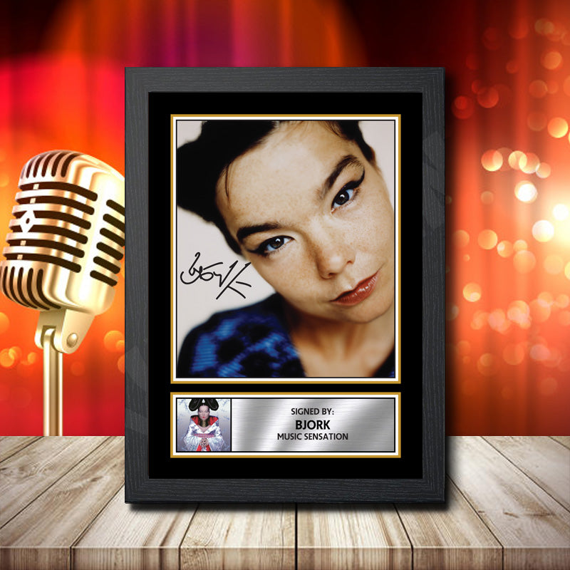 Bjork 2 – Printed Signature Music Star Print – Bjork 2