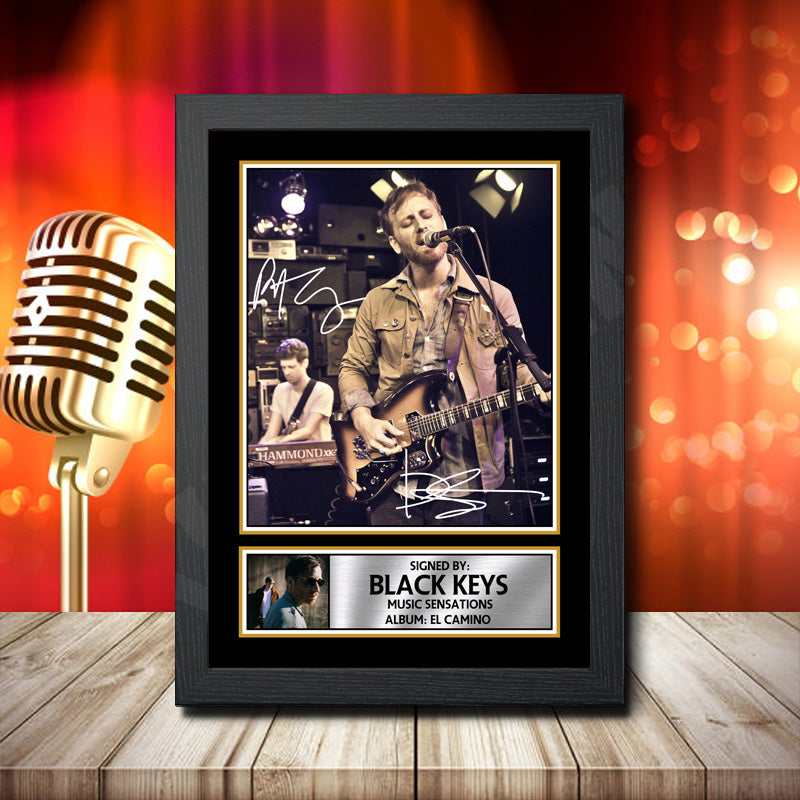 Black Keys El Camino 3 Printed Signature Rock-Bands Star Poster Print Framed Wall Art Gift – Black Keys El Camino 3 Printed Signature Rock-Bands Star Poster Print