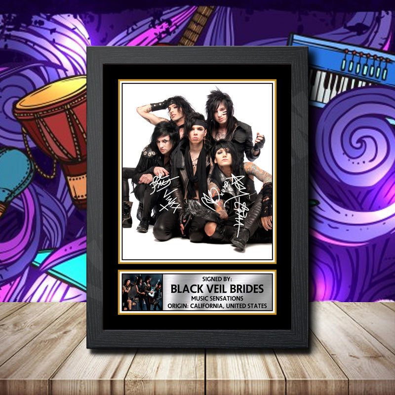 Black Veil Brides 2 Printed Signature Rock-Bands Star Poster Print Framed Wall Art Gift – Black Veil Brides 2 Printed Signature Rock-Bands Star Poster Print