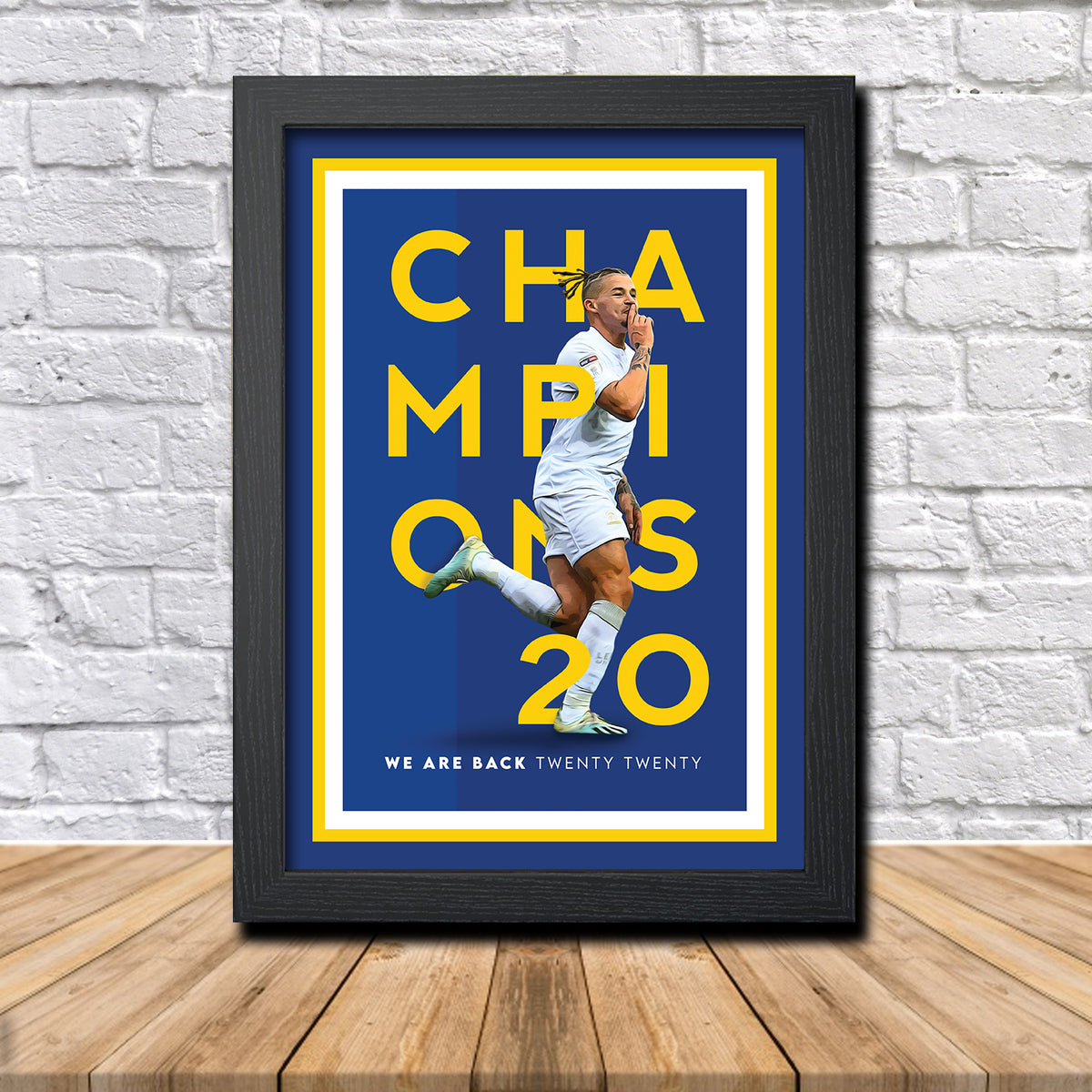 Leeds United Champions 2020 Football Gift Kalvin Phillips Poster Print