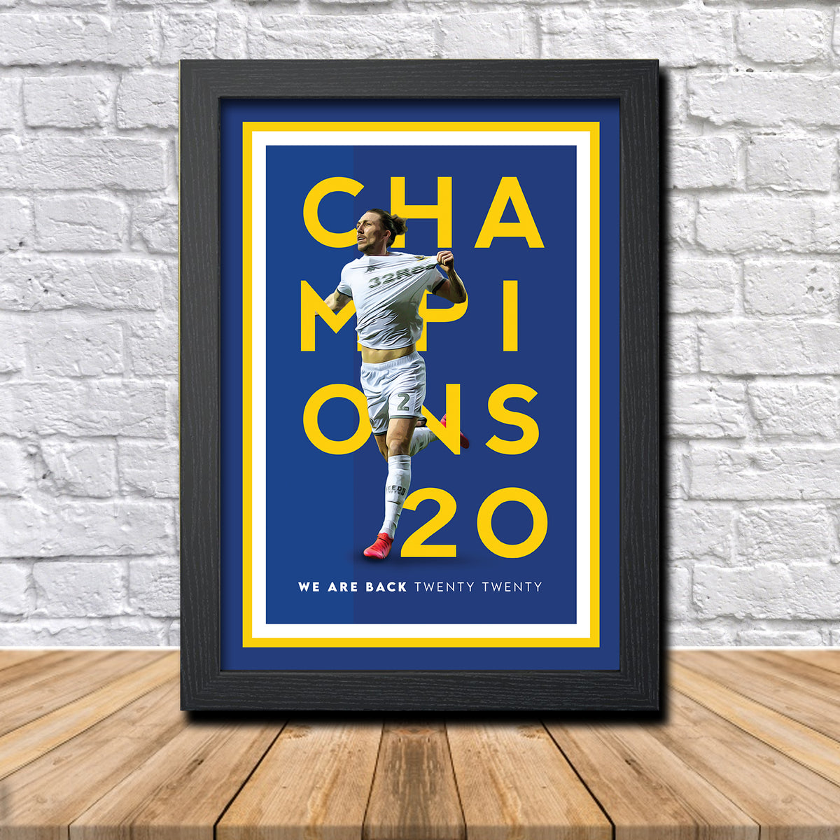 Leeds United Champions 2020 Football Gift Luke Ayling Poster Print