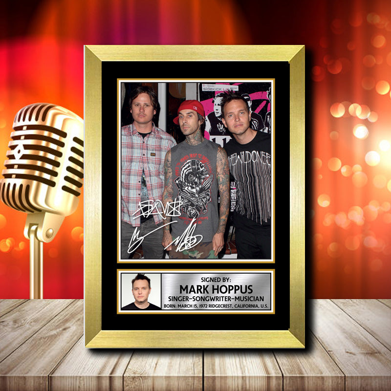 Blink 182 Mark Hoppus 2 β Printed Signature Music Star Print β Blink 182 Mark Hoppus 2